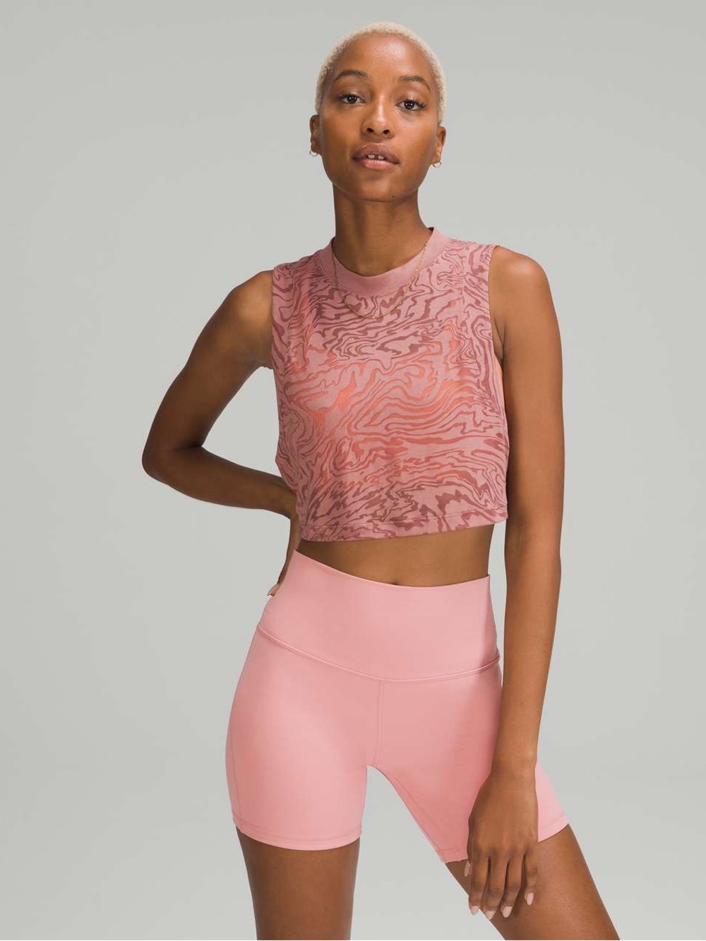 lululemon All Yours Crop Tank in Spiced Chai